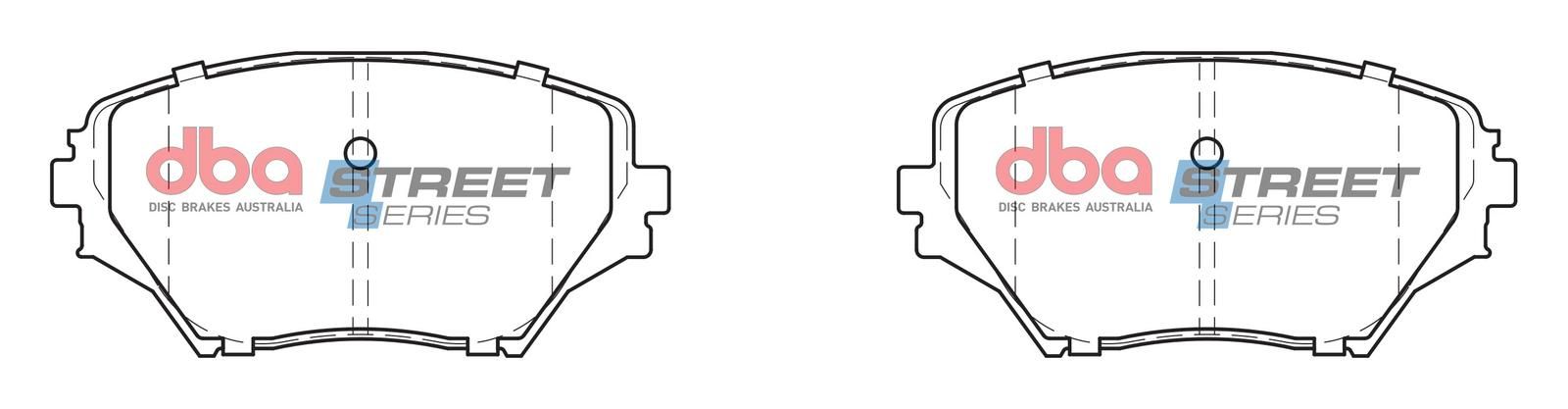 DBA SS STREET SERIES BRAKE PADS [ Toyota Rav 4 2000-2006 F ] - TecDoc Only