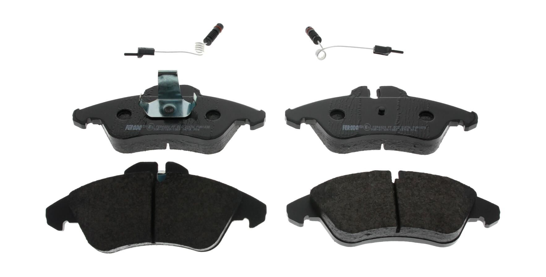 Bremsbelagsatz, Scheibenbremse