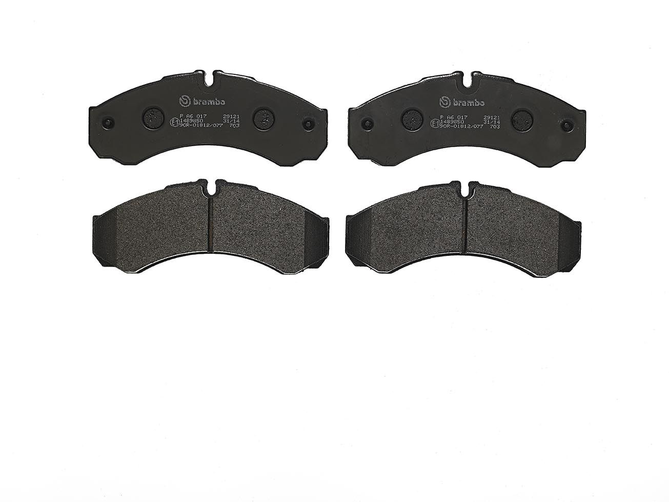 BREMBO P A6 017 - Bremsbelagsatz, Scheibenbremse PRIME LINE