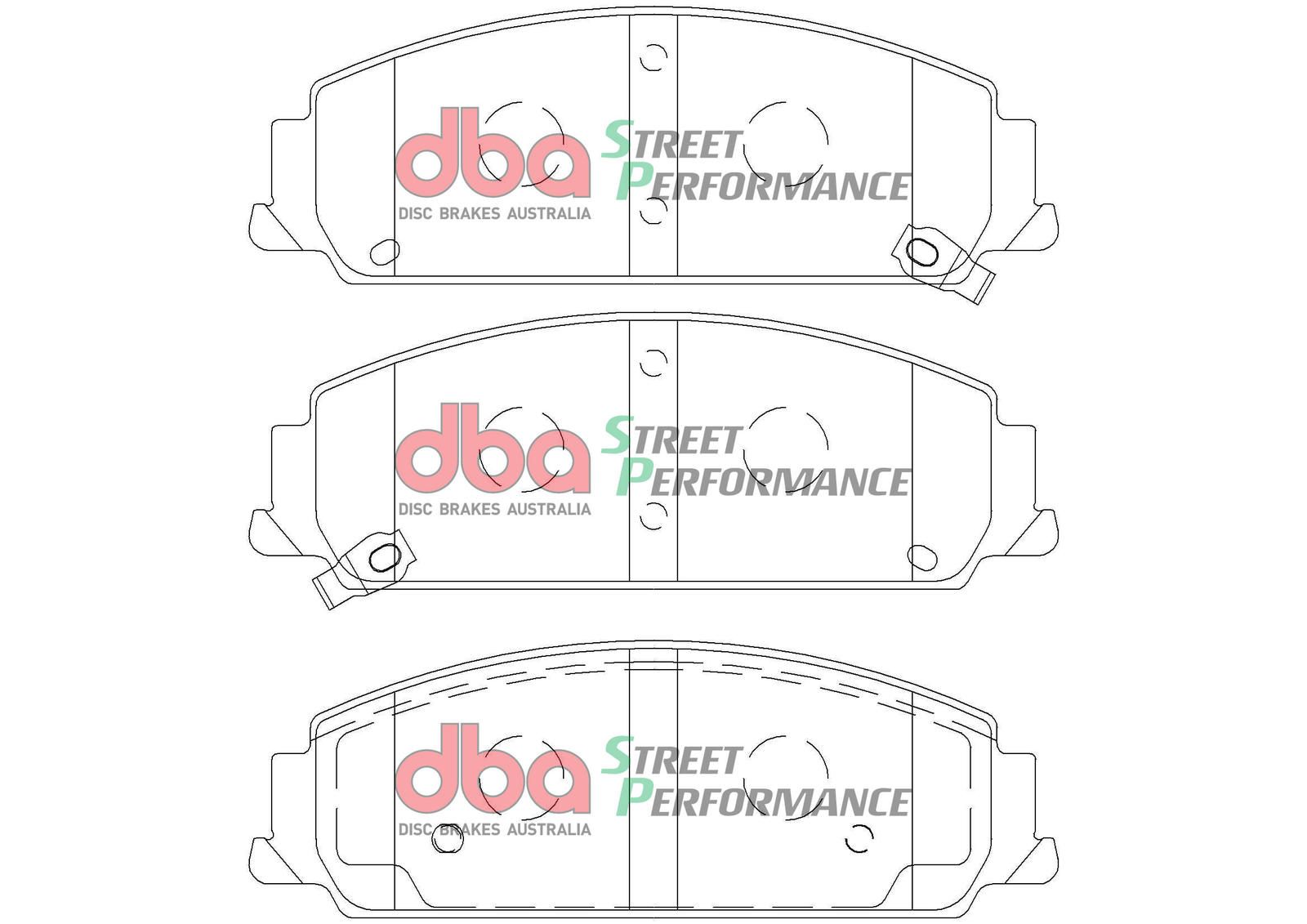 DBA SP PERFORMANCE BRAKE PADS [ Holden Commodore VF 2013-2017 PBR F ] - TecDoc Only