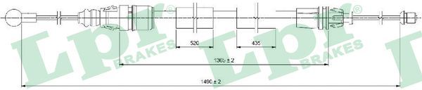 Cable Pull, parking brake C0733B