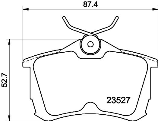 Brake Pad Set, disc brake 8DB 355 009-511