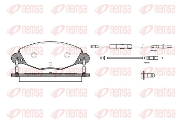 Brake Pad Set, disc brake 0827.04