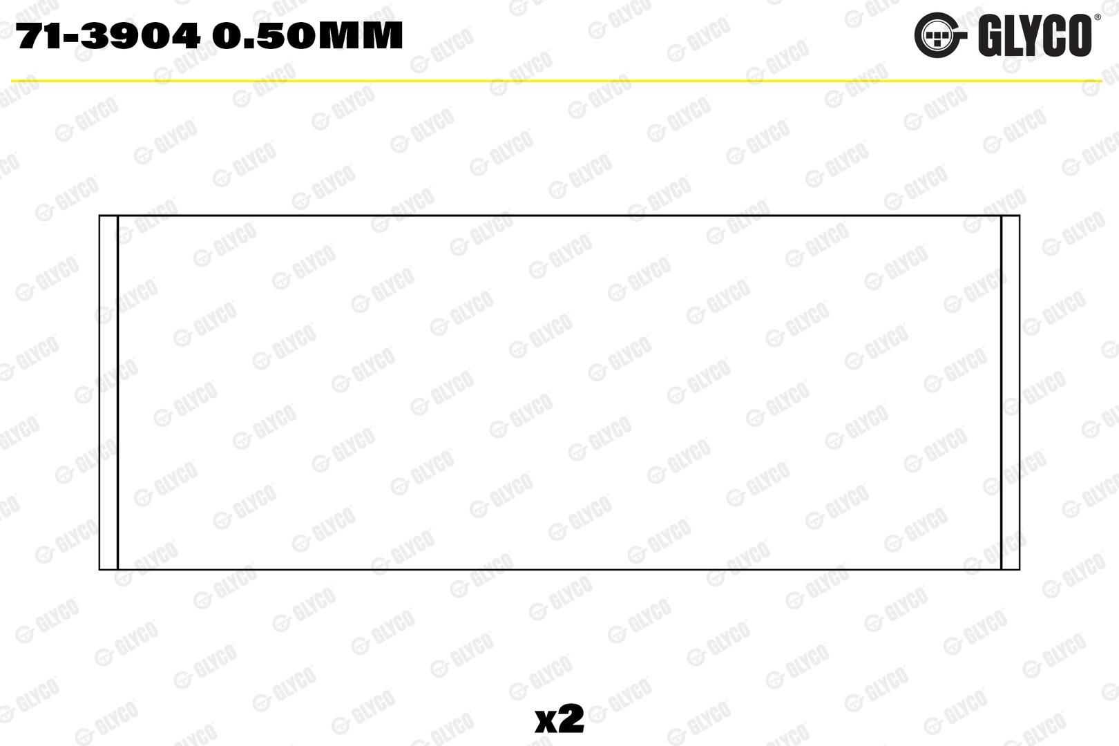 GLYCO 71-3904 0.50mm - Pleuellager