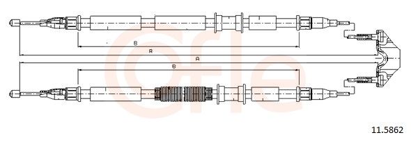 COFLE 11.5862 - Seilzug, Feststellbremse