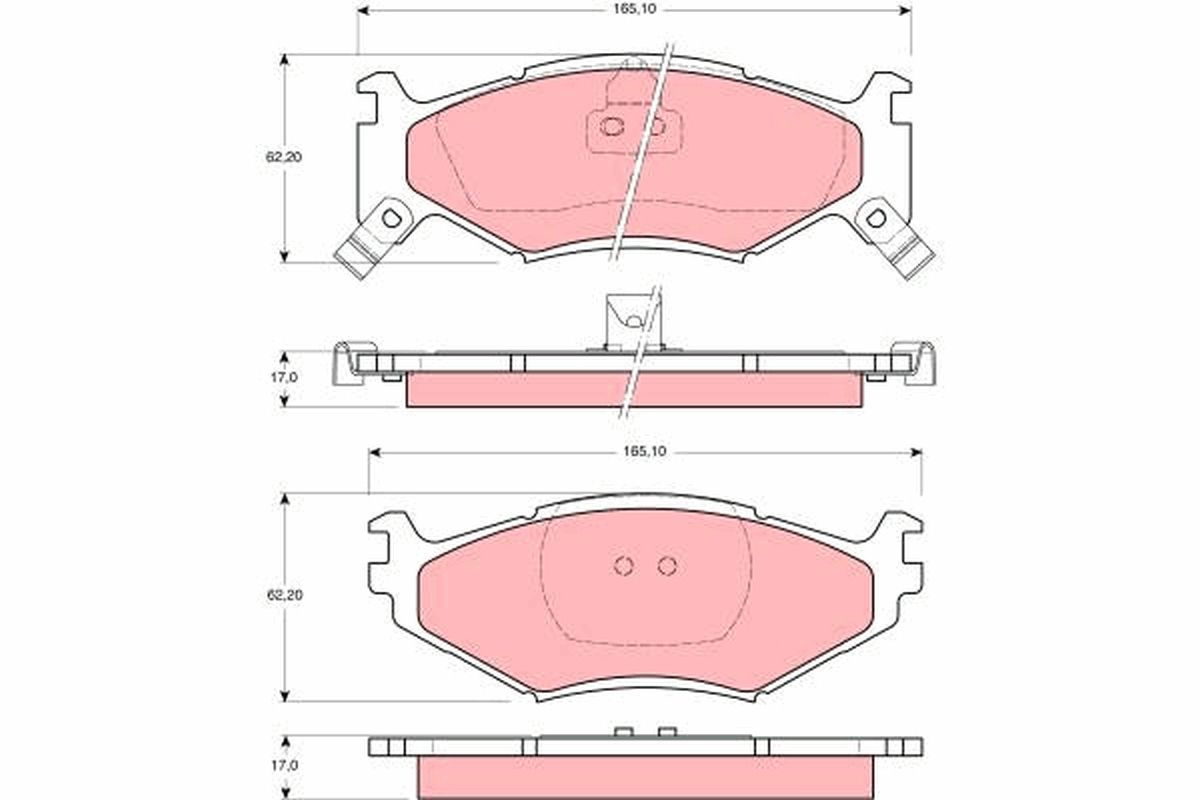 Brake Pad Set, disc brake GDB1157