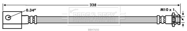 BBH7650 BORG & BECK fékcső