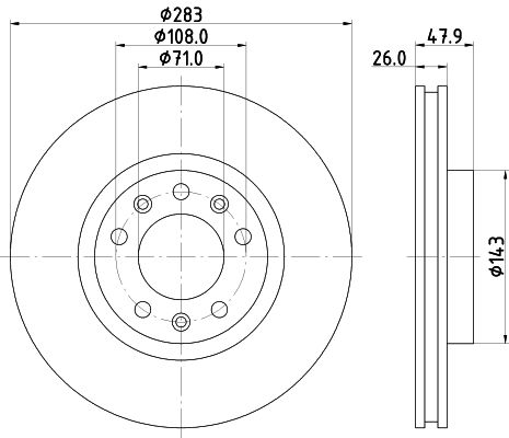 Brake Disc 8DD 355 120-481