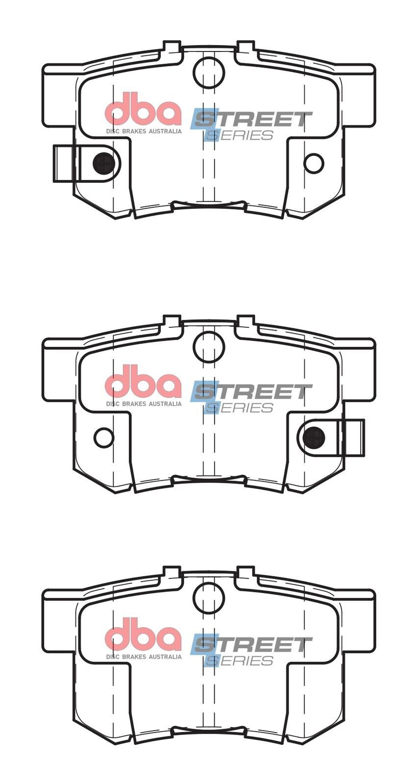 DBA SS STREET SERIES BRAKE PADS [ Honda & MG 1990-2014 R ] - TecDoc Only