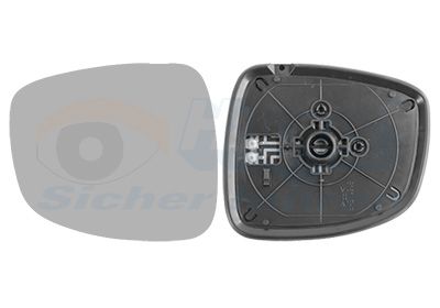 VAN WEZEL 5264838 - Spiegelglas, Au&szlig;enspiegel * HAGUS *