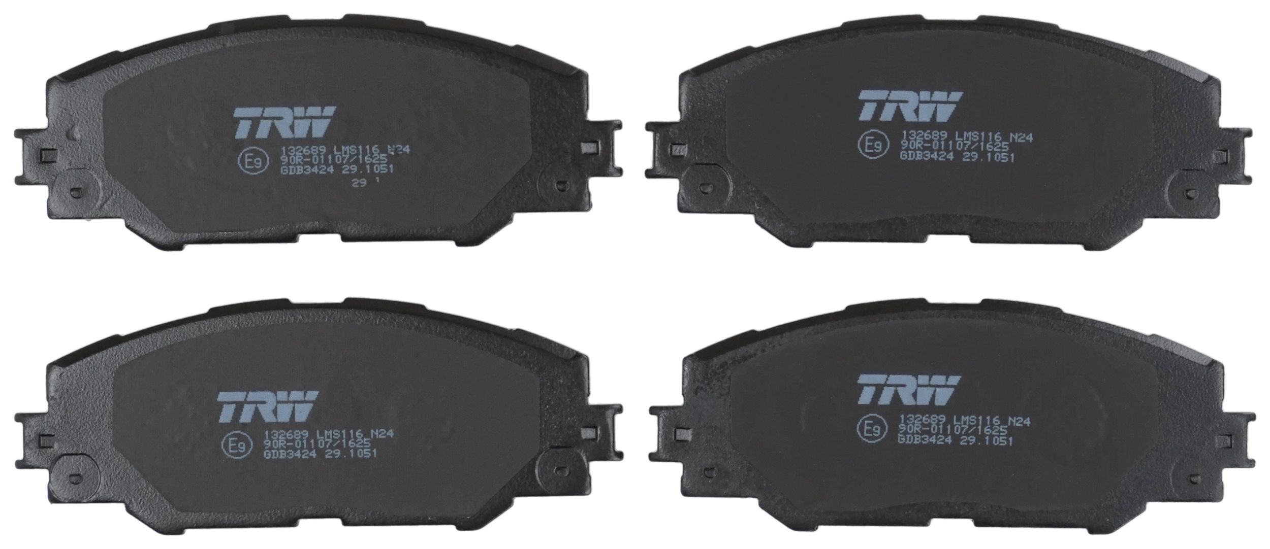 TRW DISC BRAKE PADS - TecDoc 2