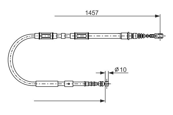 BOSCH 1 987 482 900 Cable Pull, parking brake