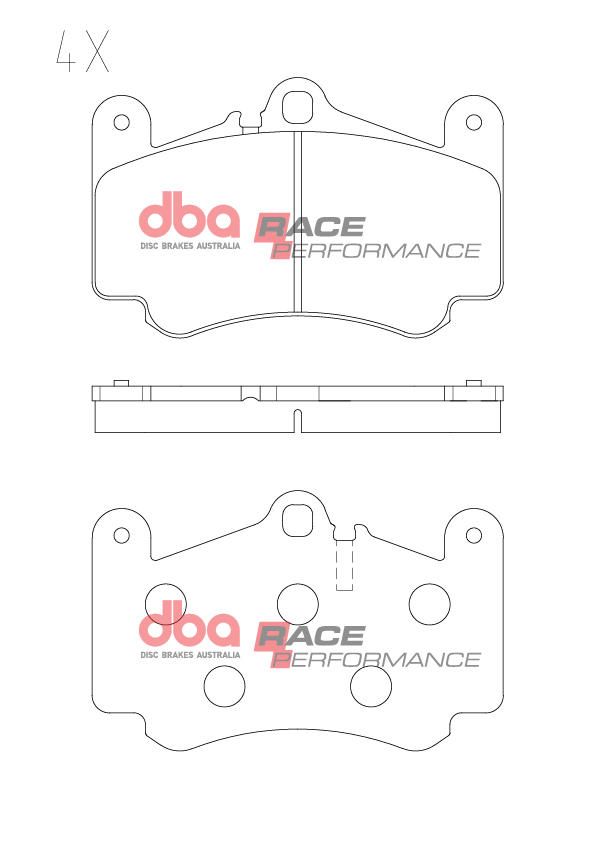 DBA RACE BRAKE PADS [ PORSCHE 911 996/997 1999 -2012 F ] - TecDoc Only
