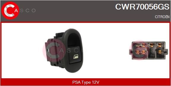 CWR70056GS CASCO Genuine kapcsoló, ablakemelő