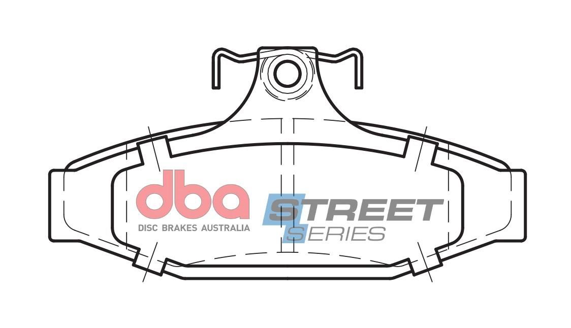 DBA SS STREET SERIES BRAKE PADS [ Ford/Holden 1980-03 R ] - TecDoc Only