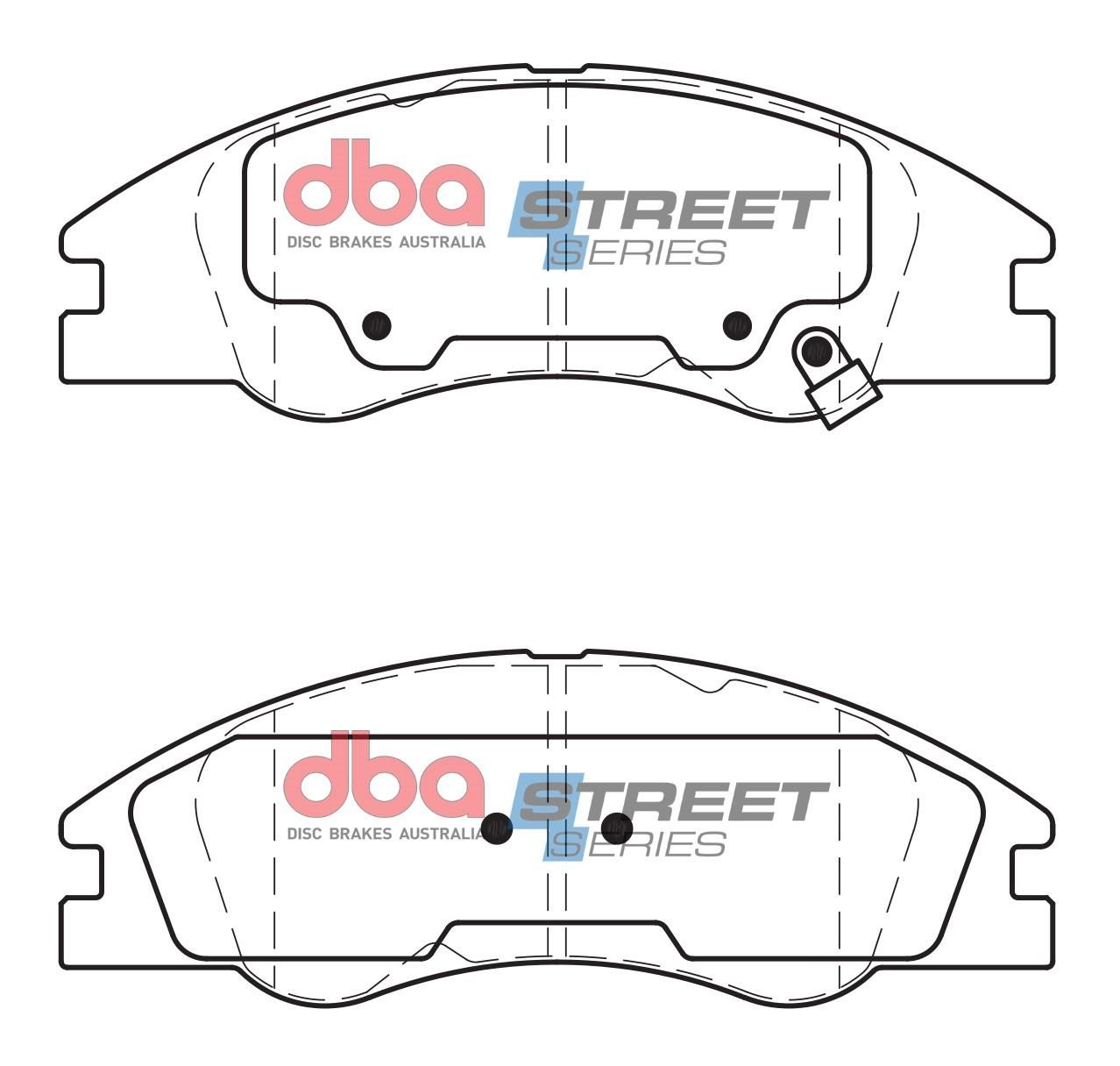 DBA SS STREET SERIES BRAKE PADS [ Kia 2004-2007 F ] - TecDoc Only