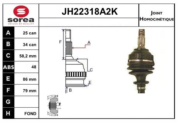 KIT CV JOINT AVEC KR123 - XSARA PIC