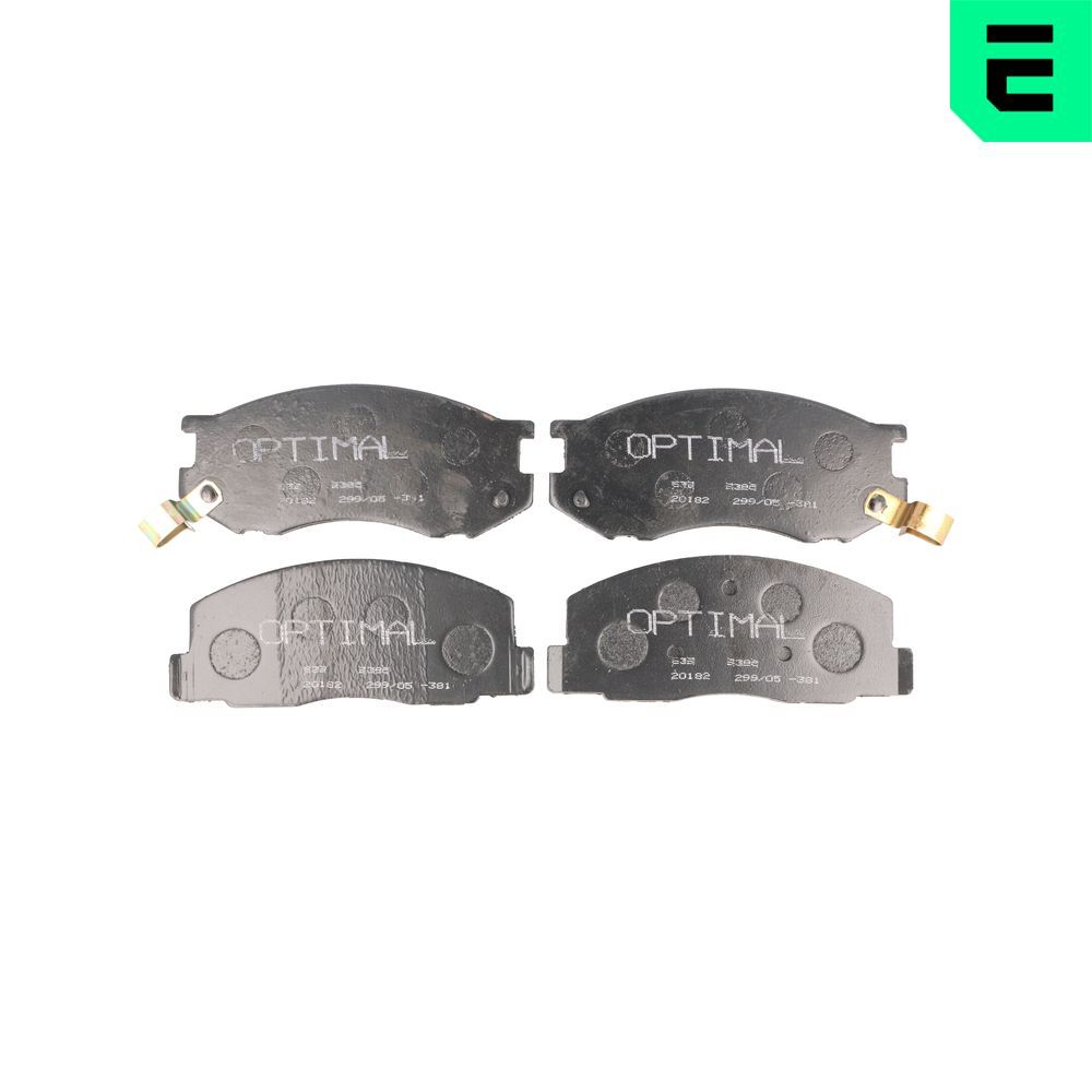 Bremsbelagsatz, Scheibenbremse