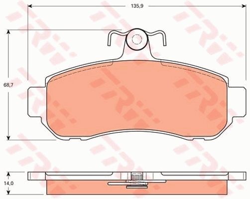TRW DISC BRAKE PADS - TecDoc Only