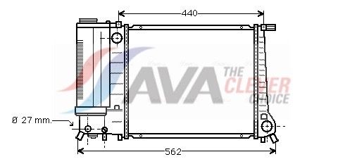 BW2081 AVA QUALITY COOLING ** CLEVER FIT ** hűtő, motorhűtés