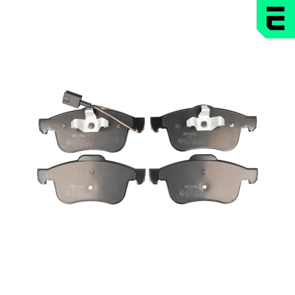 OPTIMAL BP-12516 - Bremsbelagsatz, Scheibenbremse