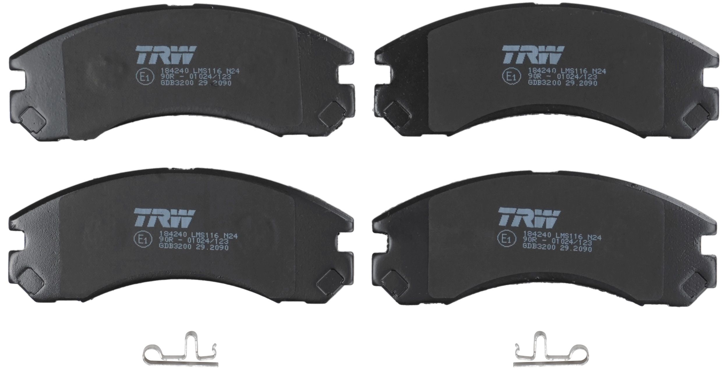 TRW DISC BRAKE PADS - TecDoc 2
