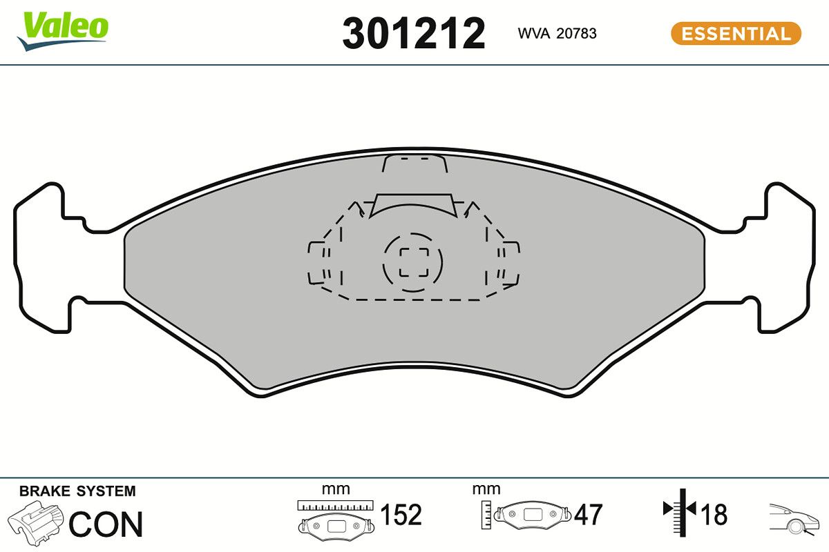 Bremsbelagsatz, Scheibenbremse