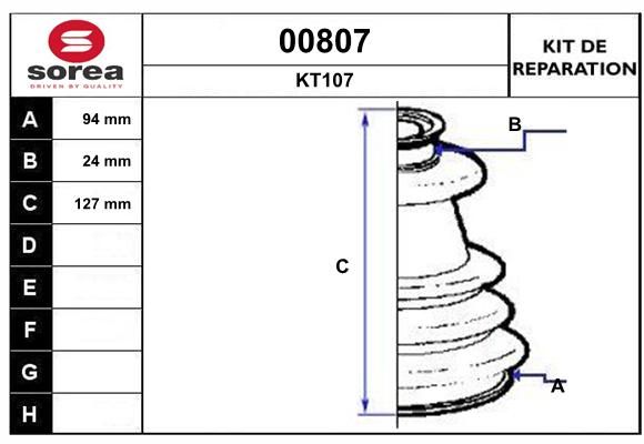 KIT D'ETANCHEITE 00807  9900