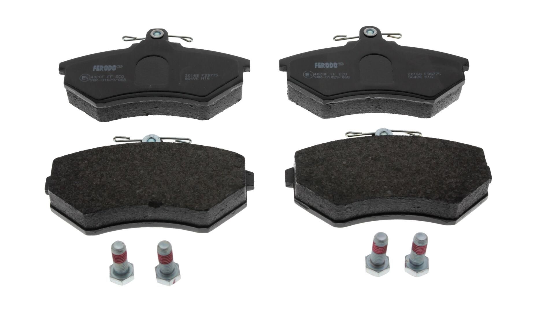 Bremsbelagsatz, Scheibenbremse