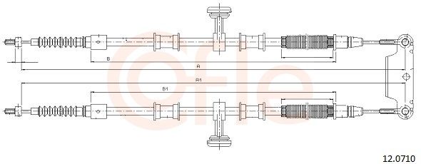 COFLE 12.0710 - Seilzug, Feststellbremse