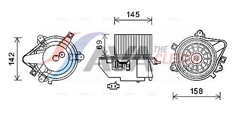 FT8419 AVA QUALITY COOLING Utastér-ventilátor