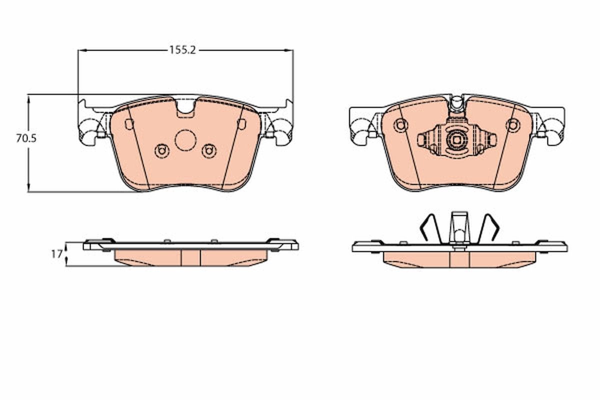 Brake Pad Set, disc brake GDB2193