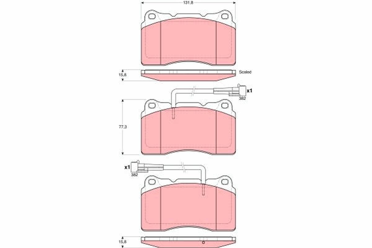 Brake Pad Set, disc brake GDB1603