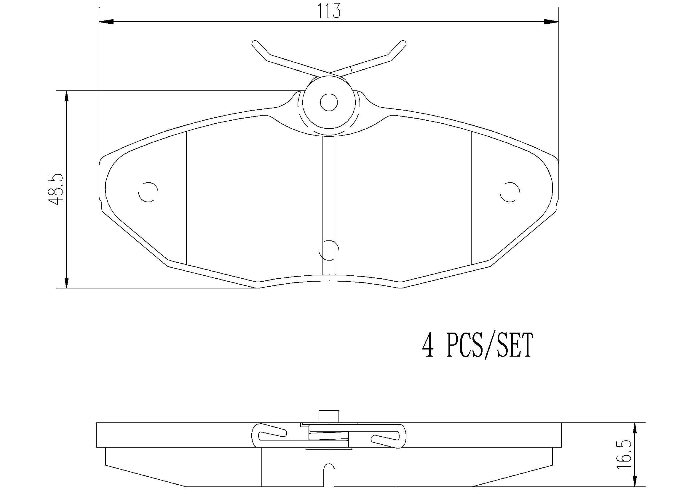 BREMBO DISC PAD -  JAGUAR S-TYPE 02- (RR) - TecDoc 2