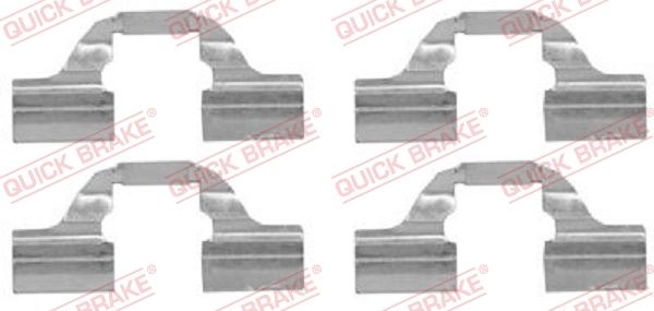 Accessory Kit, disc brake pad 109-1684