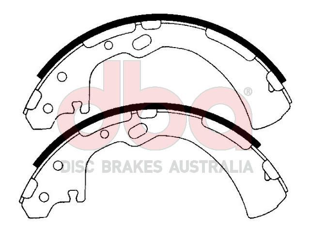 Street Series Brake Shoes [Nissan Navara/Pathfinder/Urvan 1986-05 260mm] - TecDoc Only