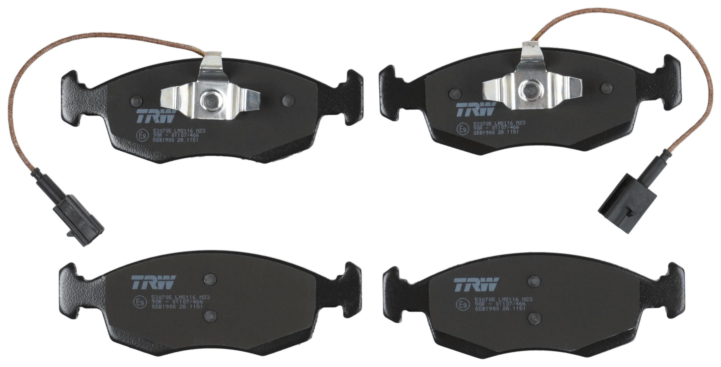 TRW DISC BRAKE PADS - TecDoc 2
