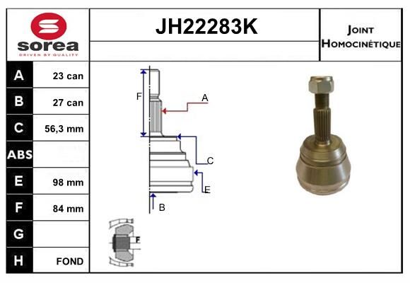 KIT CV JOINT AVEC KR026 - SAFRAN 2.