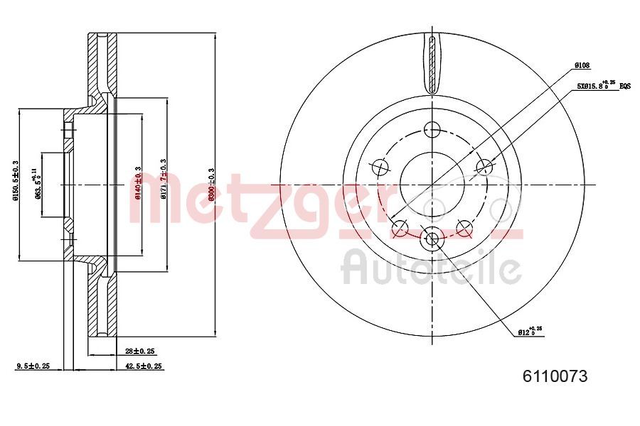 Brake Disc 6110073