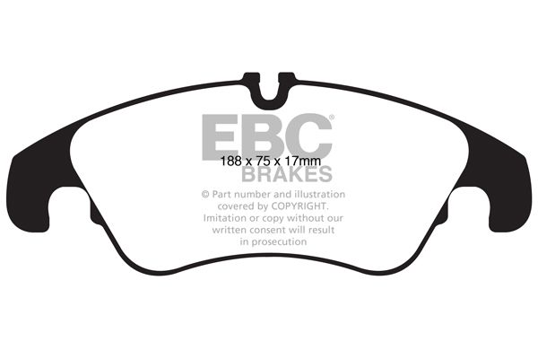 EBC Brakes DP42022R - Bremsbelagsatz, Scheibenbremse