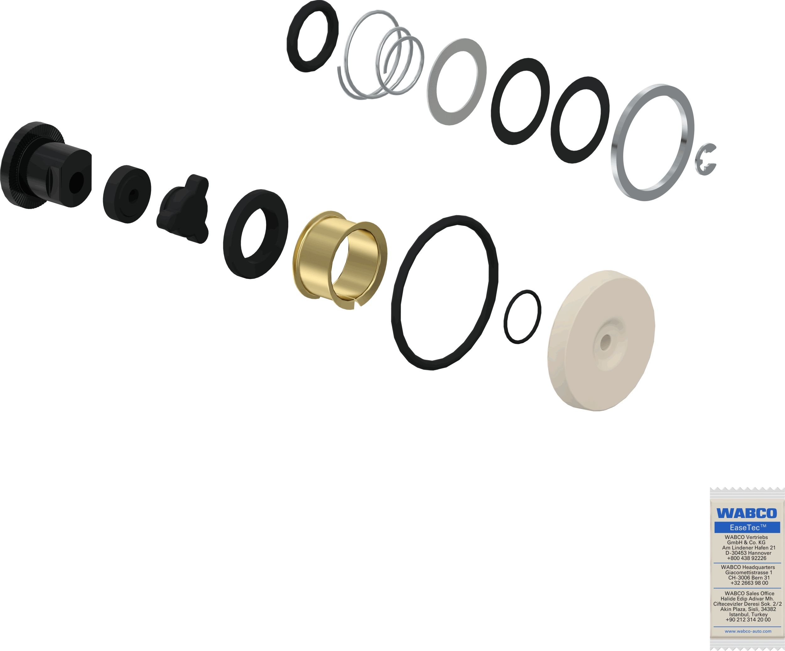 Kit reparación, regulador presión (sistema aire comprimido)