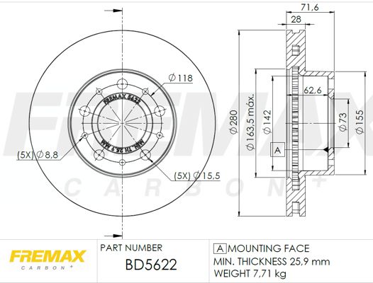 Brake Disc BD-5622