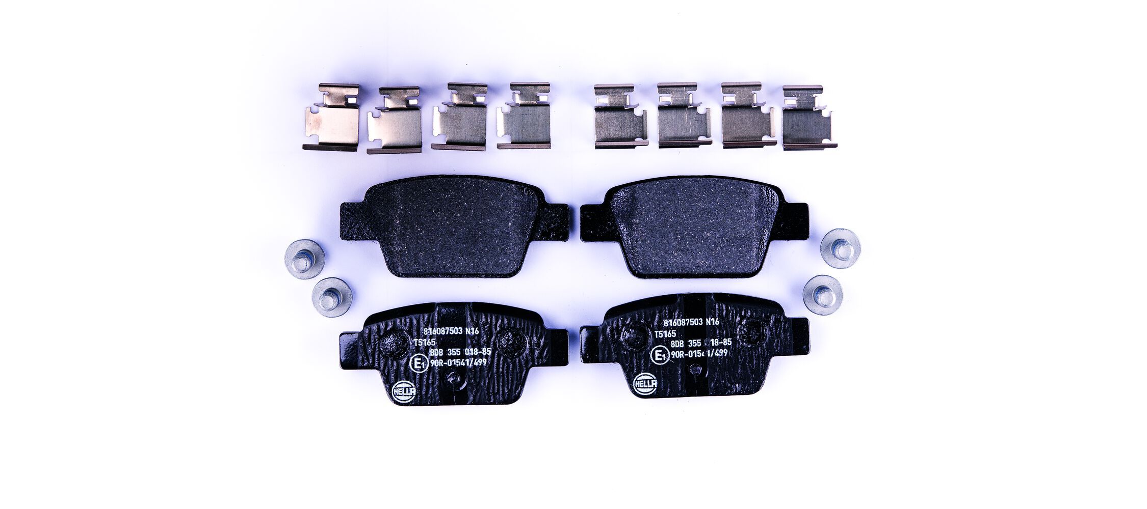 HELLA 8DB 355 018-851 - Bremsbelagsatz, Scheibenbremse