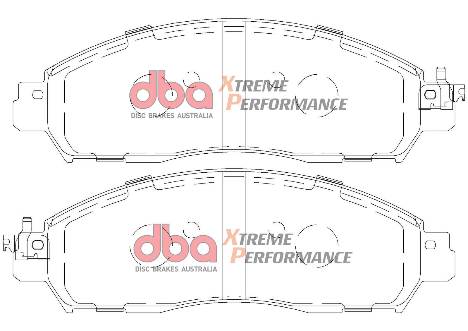 DBA XP PERFORMANCE BRAKE PADS [ Nissan NP 300 5/2015-on F ] - TecDoc Only