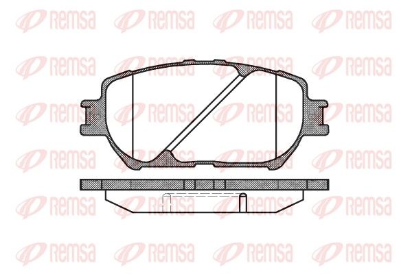 Brake Pad Set, disc brake 0884.00