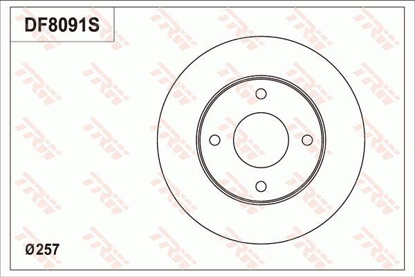 TRW BRAKE DISC - TecDoc Only
