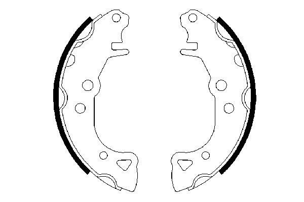 BOSCH 0 986 487 252 - Bremsbackensatz