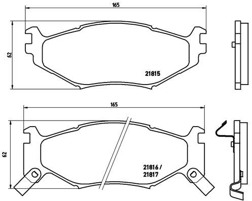 Brake Pad Set, disc brake P 11 007