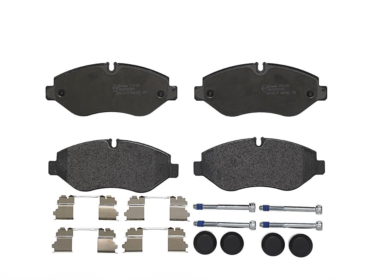 BREMBO P A6 026 - Bremsbelagsatz, Scheibenbremse PRIME LINE