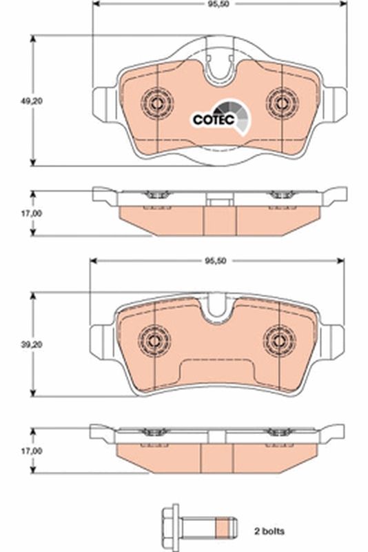 Brake Pad Set, disc brake GDB1766